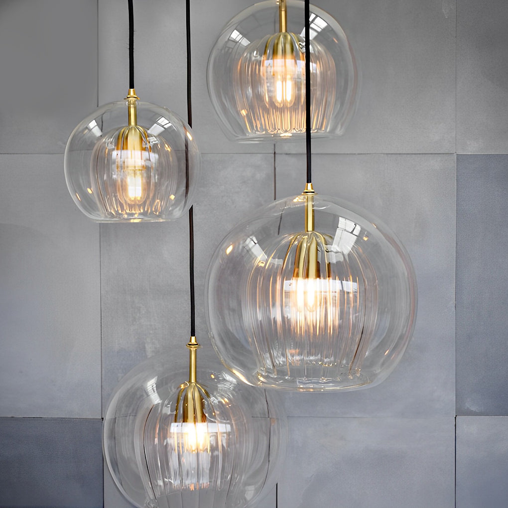 WINDSOR DOUBLE-TIERED GLASS ILLUMINATOR WITH BRASS ACCENTS