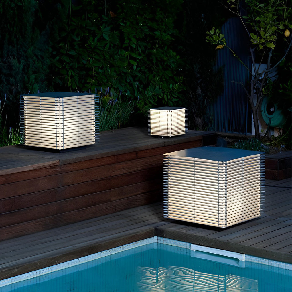 WINTERBOURNE SQUARE GRID OUTDOOR LANTERN WITH IP65 WATERPROOFING