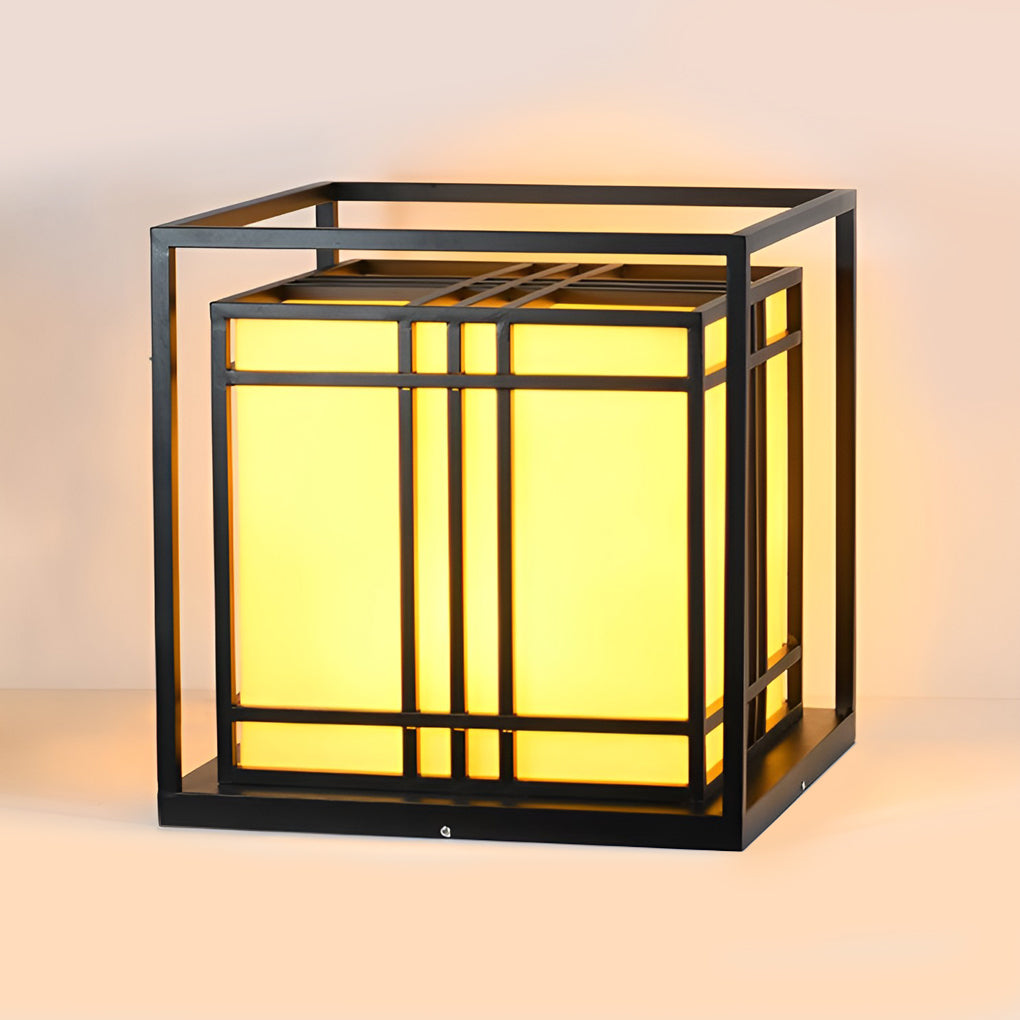 WINDSOR BLACK SQUARE LED OUTDOOR POST LIGHTS WITH WATERPROOF DESIGN