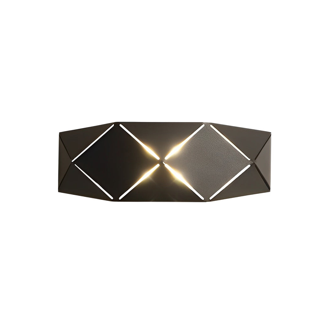 WINTHROP MODERN GEOMETRIC IRON AND ACRYLIC WALL SCONCE