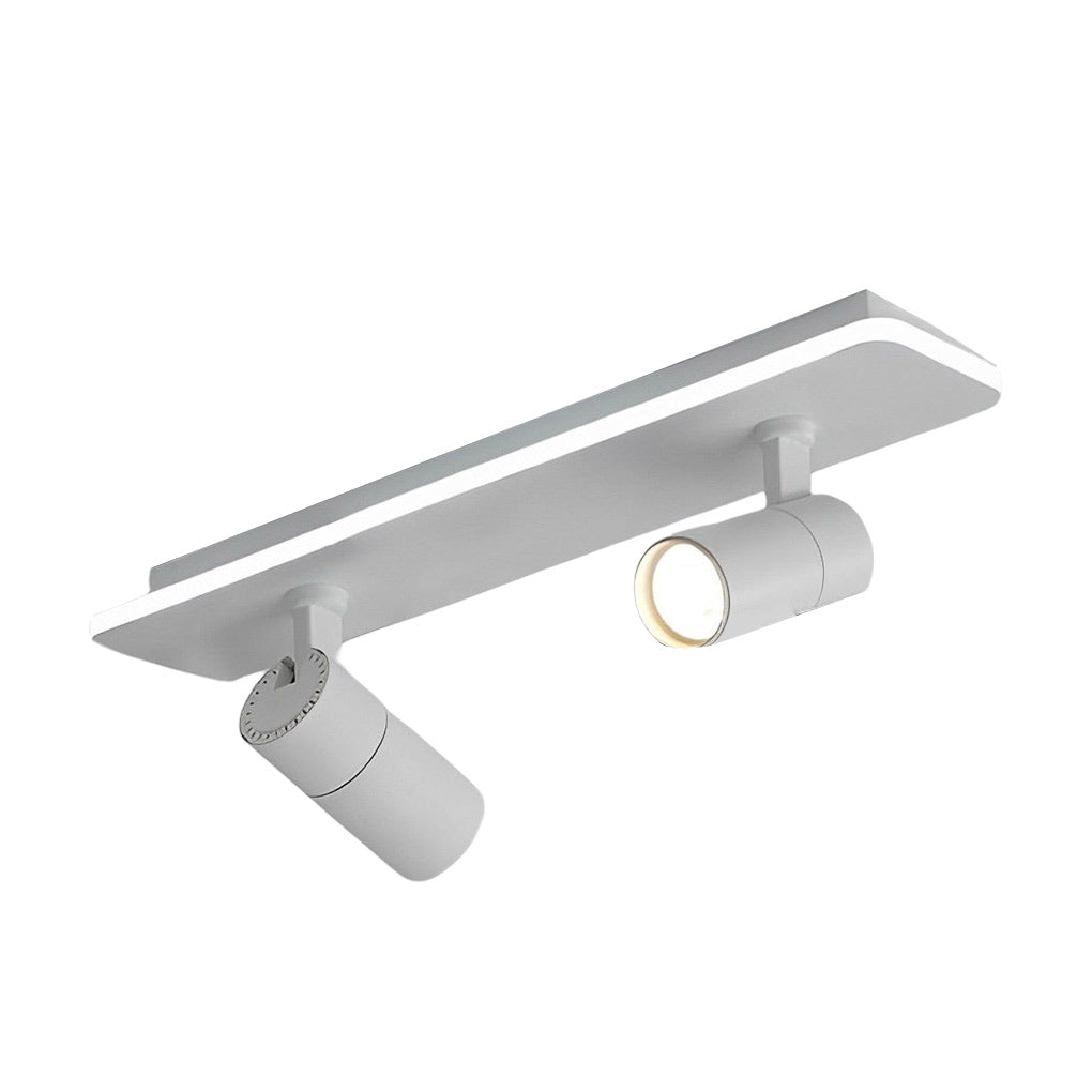 WINTHORPE RECTANGULAR LED FLUSH MOUNT SPOTLIGHT WITH ADJUSTABLE BEAMS