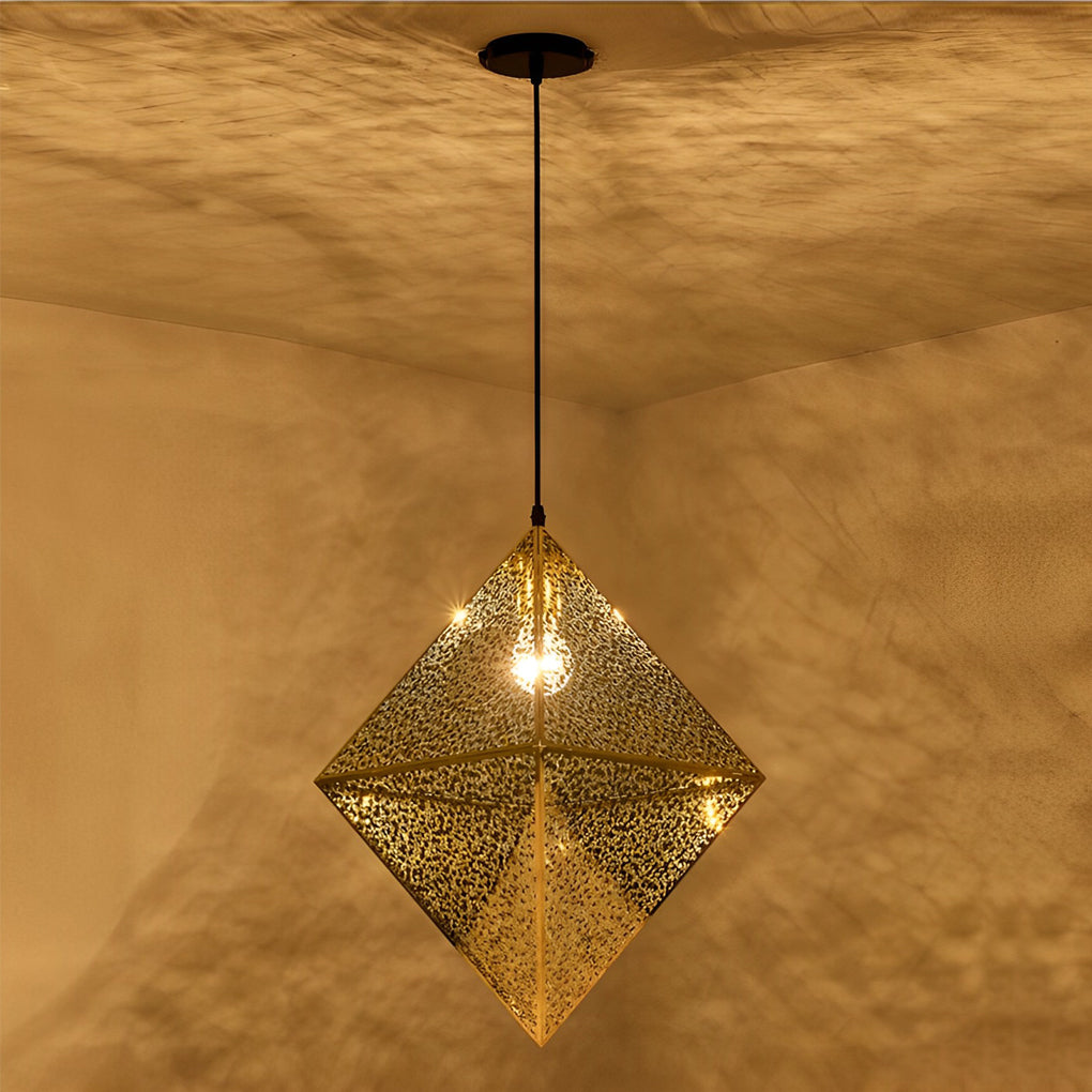 WINCHESTER POLYGONAL METAL ART CHANDELIER