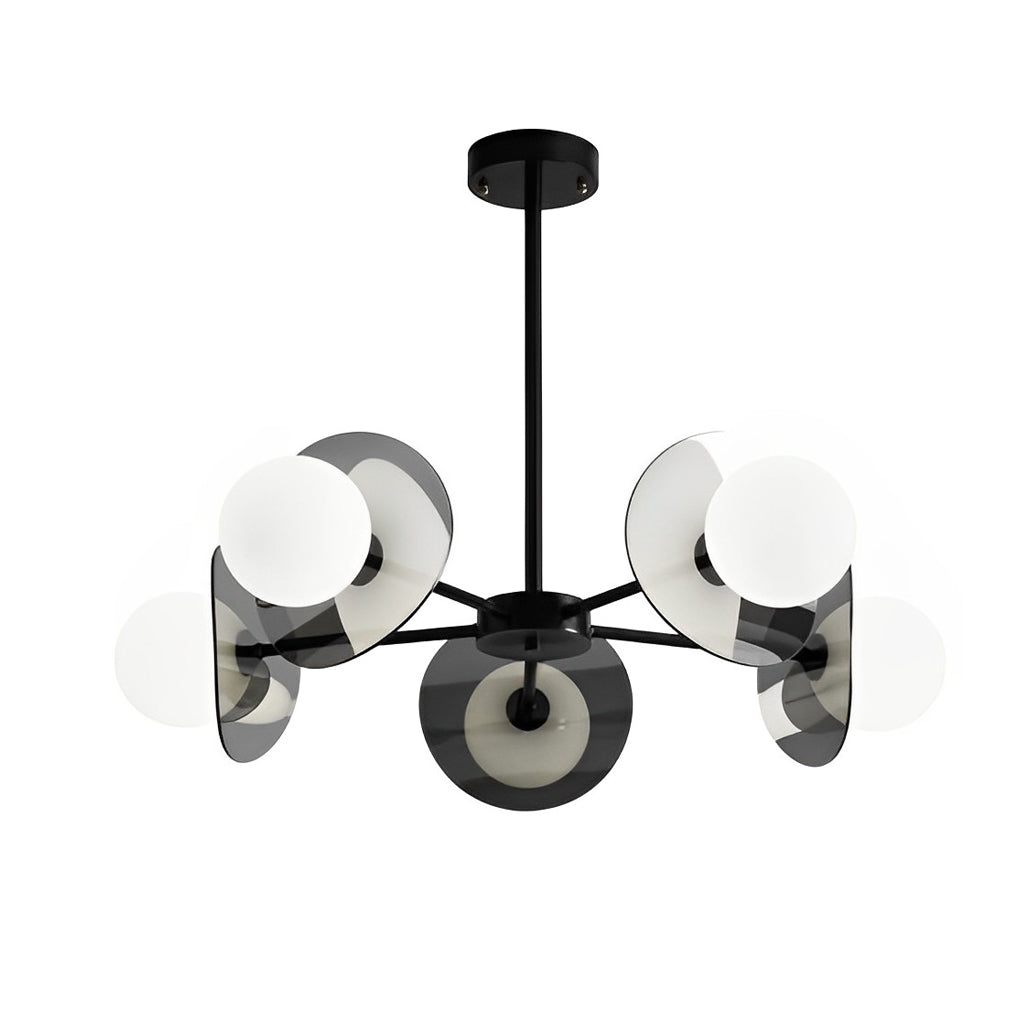 WINTERBOURNE COPPER AND GLASS ORB CHANDELIER