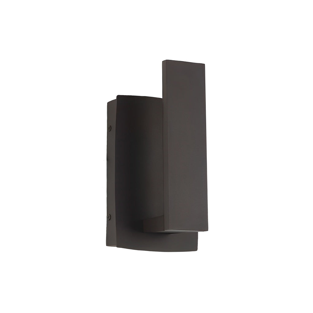 WINTERBOURNE ALUMINUM LED OUTDOOR WALL LANTERN - WATER-RESISTANT MINIMALIST DESIGN IN BLACK FINISH