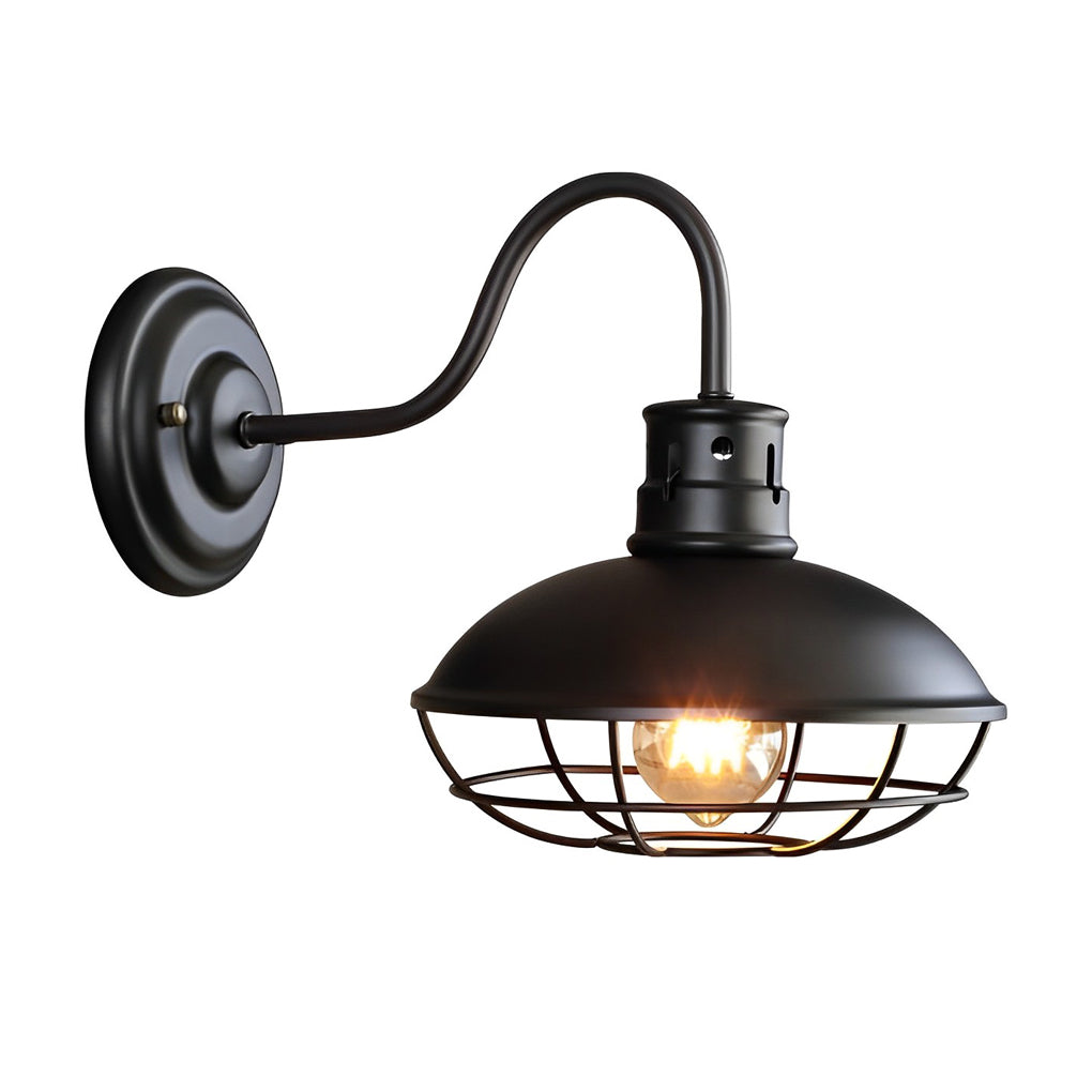 WINDSOR IRON VINTAGE OUTDOOR WALL LANTERN