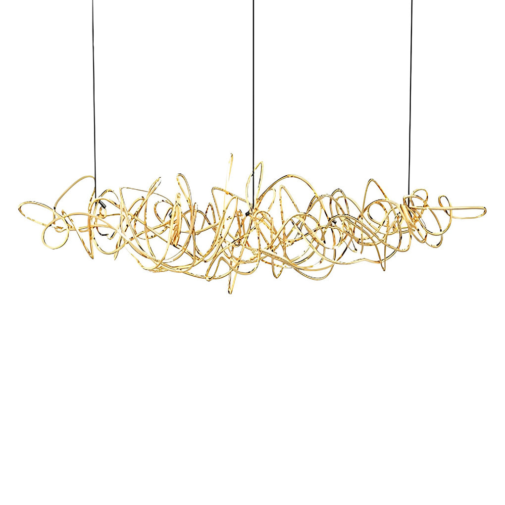 WINTHORPE GEOMETRIC GLASS LED CHANDELIER