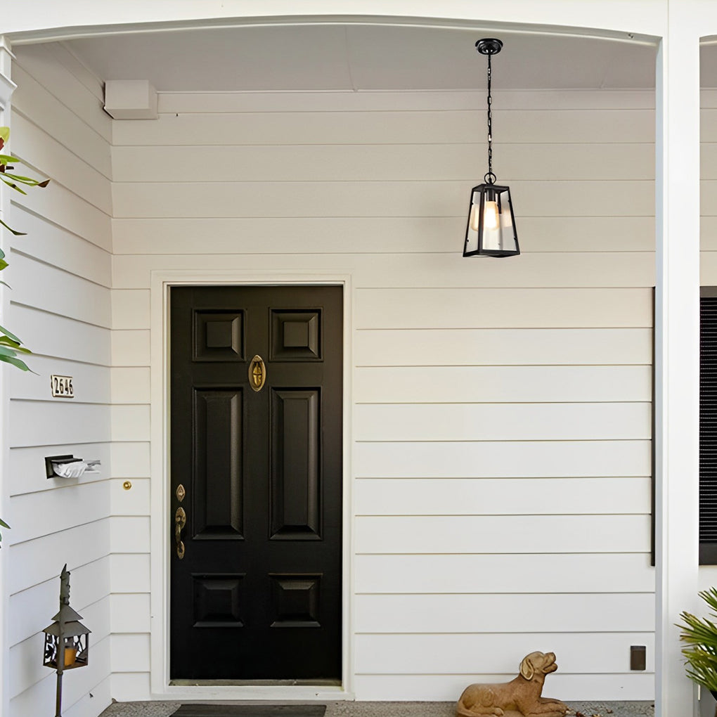 RAVENHALL WATERPROOF IRON & GLASS OUTDOOR PENDANT LIGHTING