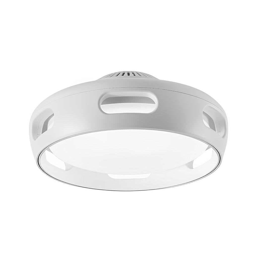 WINTHORPE WHISPERING AIR BLADLESS CEILING FAN WITH ADJUSTABLE DIMMING