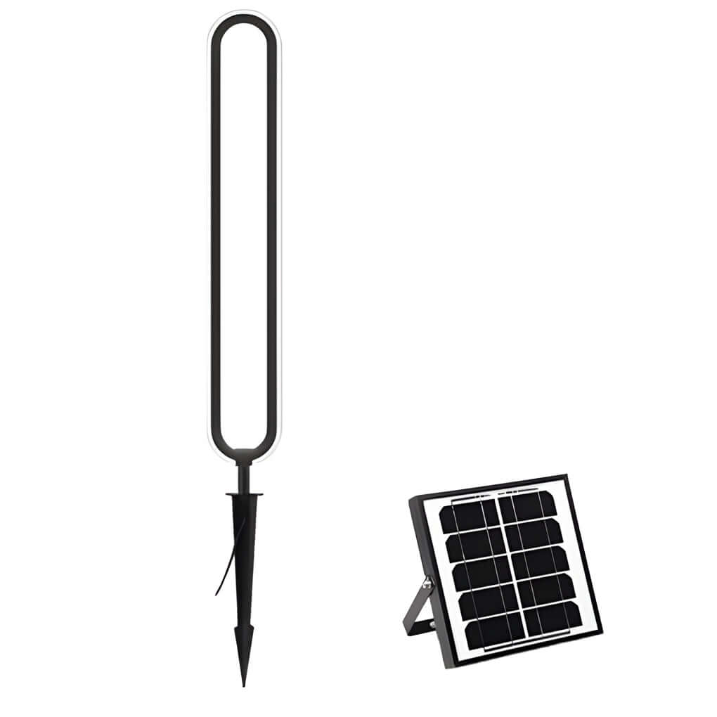 RAVENSHILL SOLAR OVAL GARDEN LANTERN, MODERN MINIMALIST ILLUMINATION