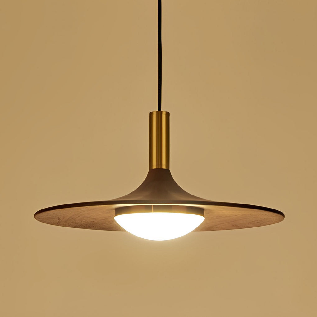 ASTRA LUMINA UFO WOODEN PENDANT LIGHT