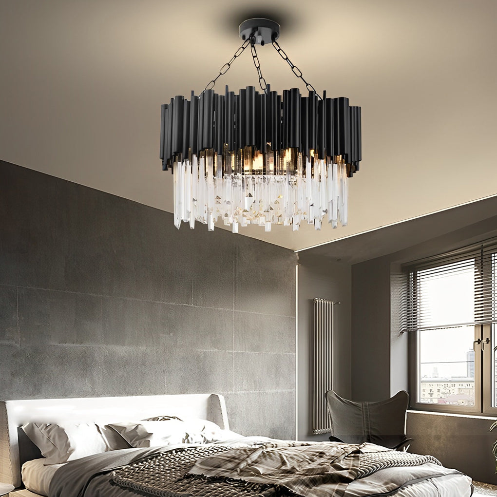 WINTHROP CRYSTAL ORB METAL PENDANT LIGHT