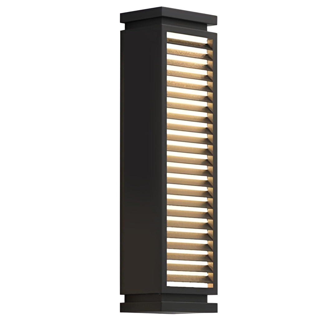 CHARLESTON STAINLESS STEEL LED PATHWAY ILLUMINATOR WITH LOUVERED DESIGN AND WATERPROOF FEATURES
