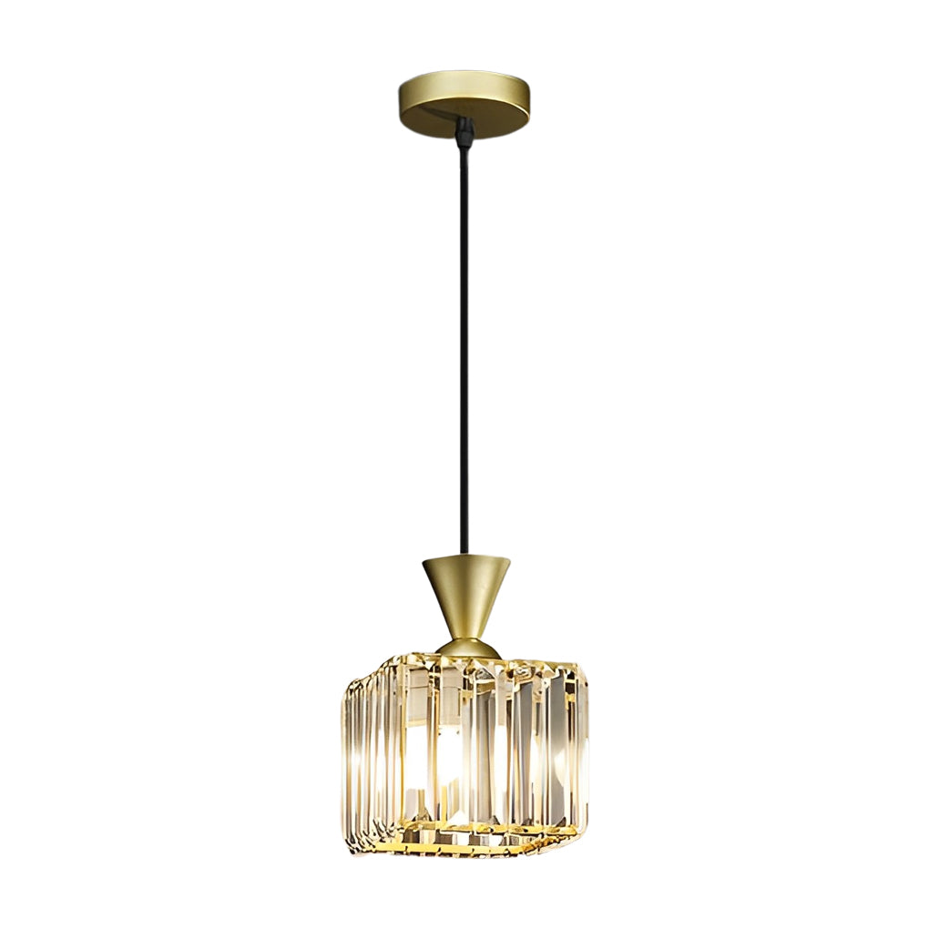 WINTHROP METAL CRYSTAL TRILOGY PENDANT LIGHT