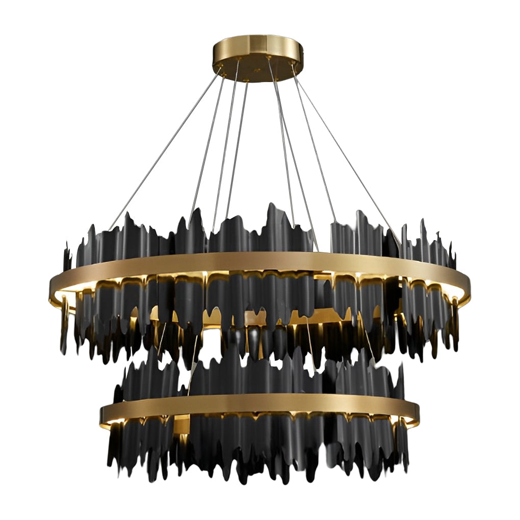 RAVENHURST METAL CIRCLE DIMMING CHANDELIER