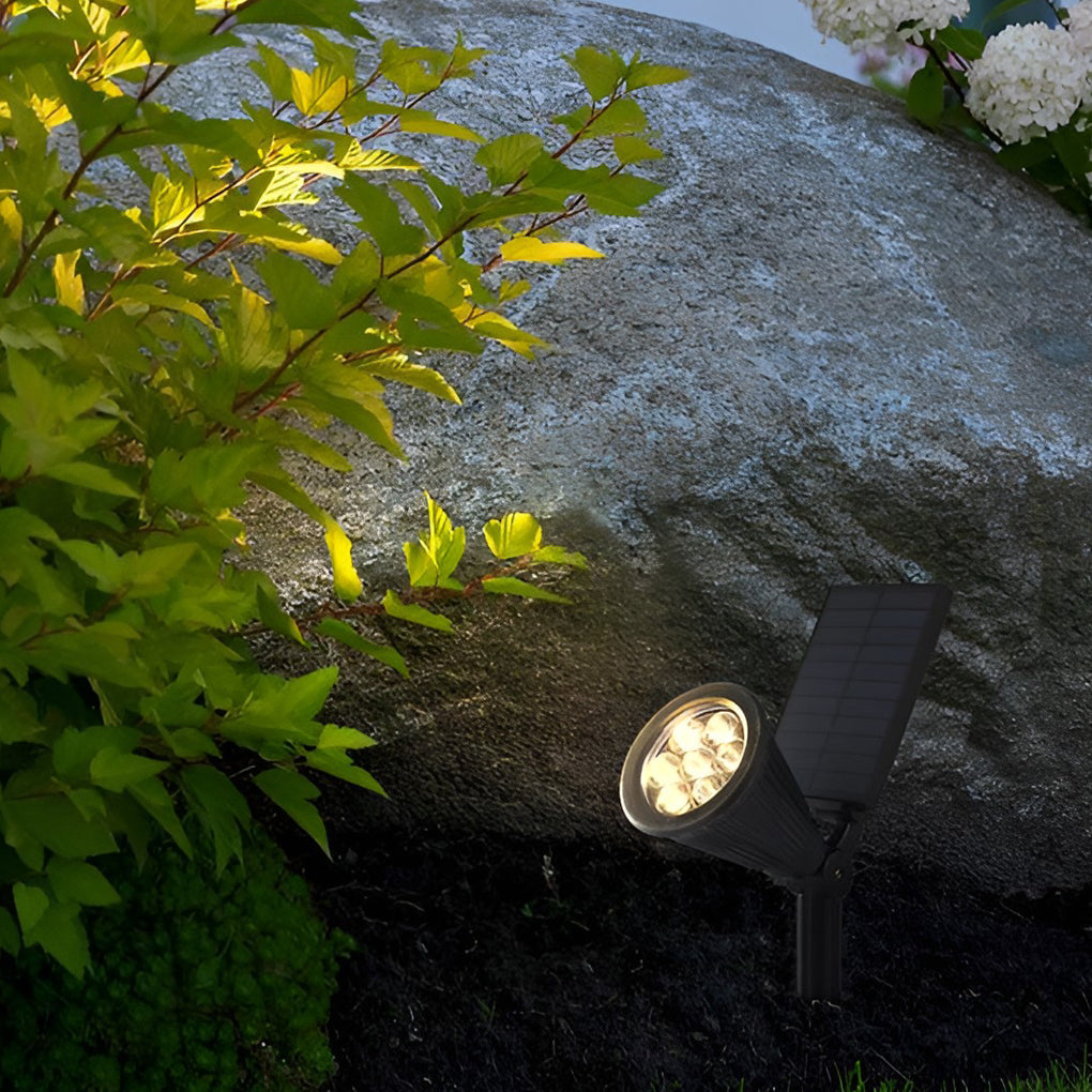 THORNBURY RAINPROOF 7W SOLAR GARDEN SPOTLIGHTS