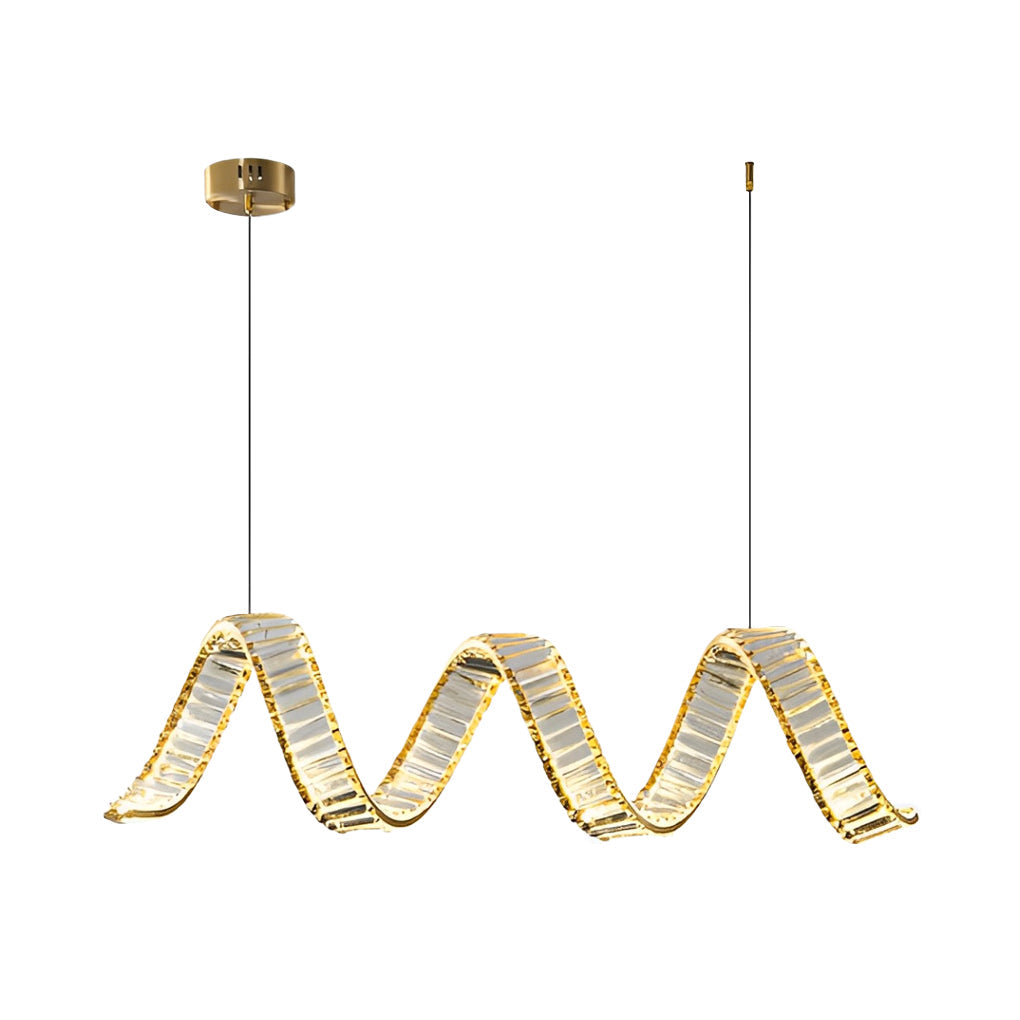 WINDSOR CRYSTAL RIPPLES THREE-TIER LED DINING LIGHT
