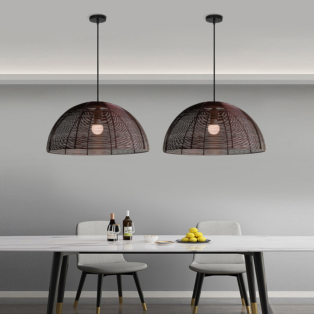 WINDSOR SEMICIRCULAR METAL WEAVE CHANDELIER