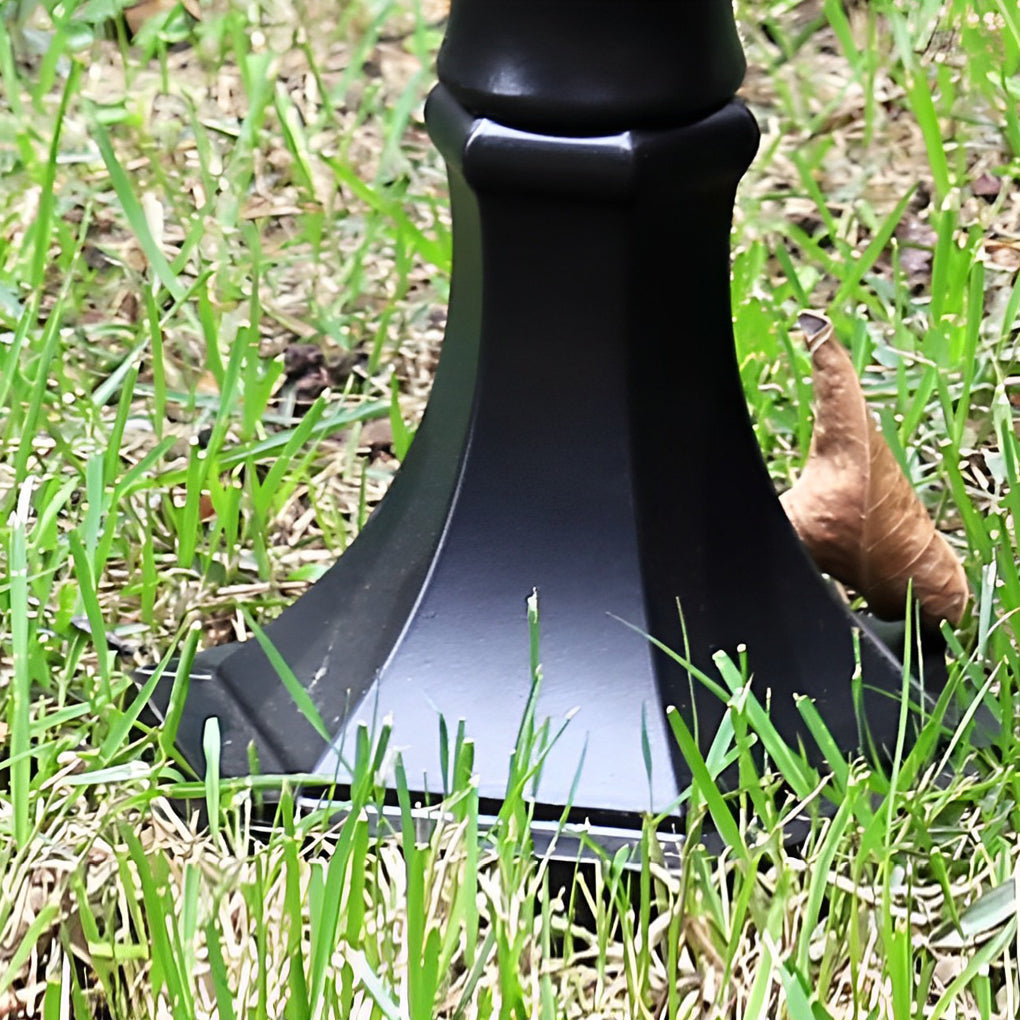 BLACKWATER GARDEN LANTERN POST WITH LED ILLUMINATION