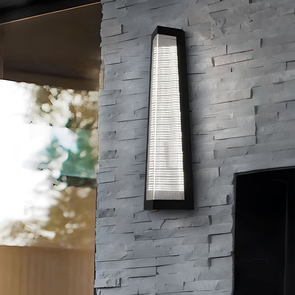 WINDSOR STRIPE WATERPROOF OUTDOOR LED WALL LANTERN
