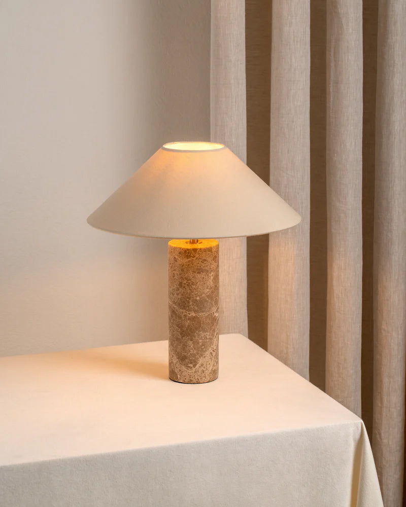 VANDERBILT CERAMIC ILLUMINATED COLUMN LAMP