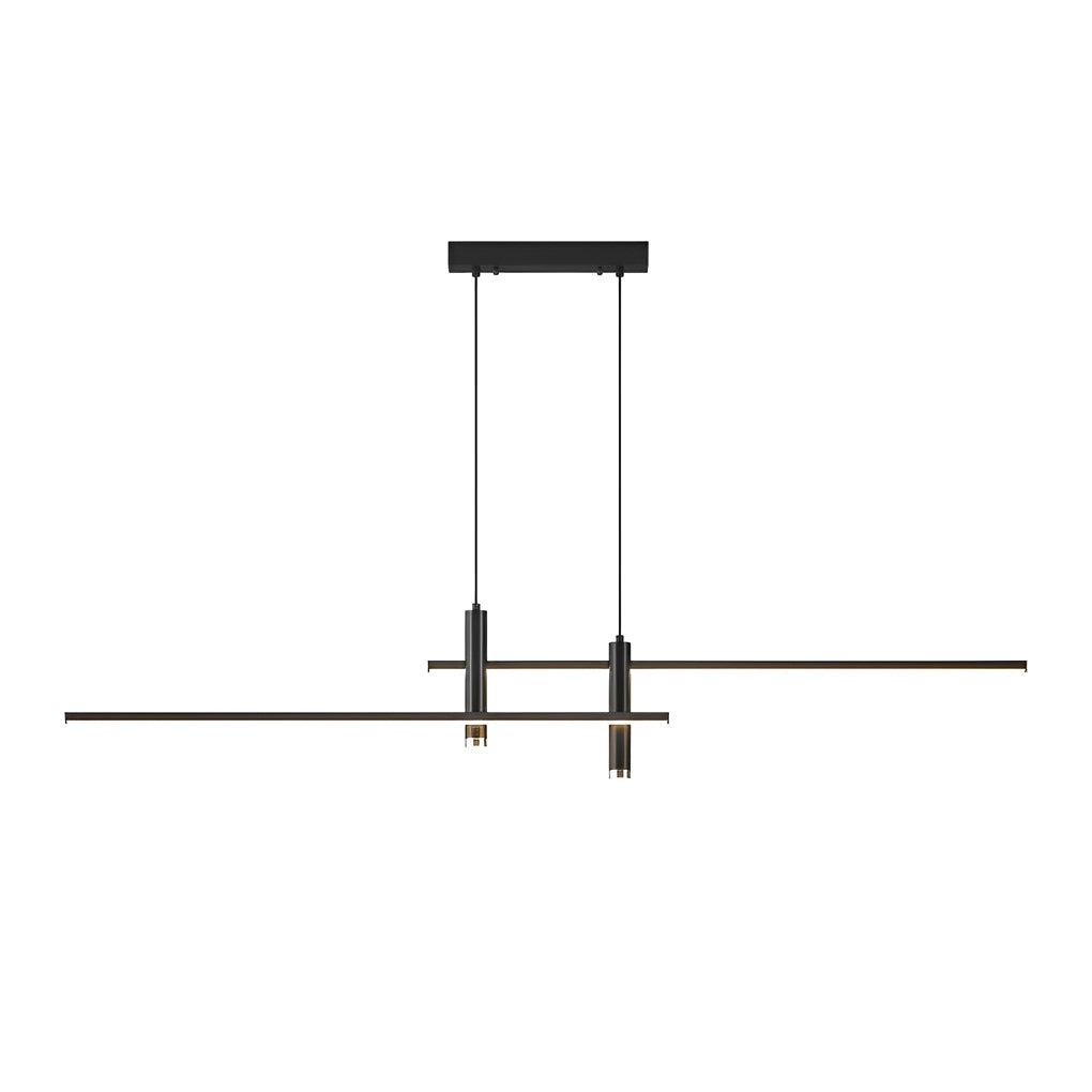 RAVENSCROFT MODERN LED TRILINE CHANDELIER WITH DYNAMIC DIMMING