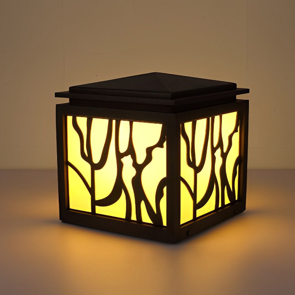WINCHESTER WEATHERED BLACK LED FENCE LIGHTING