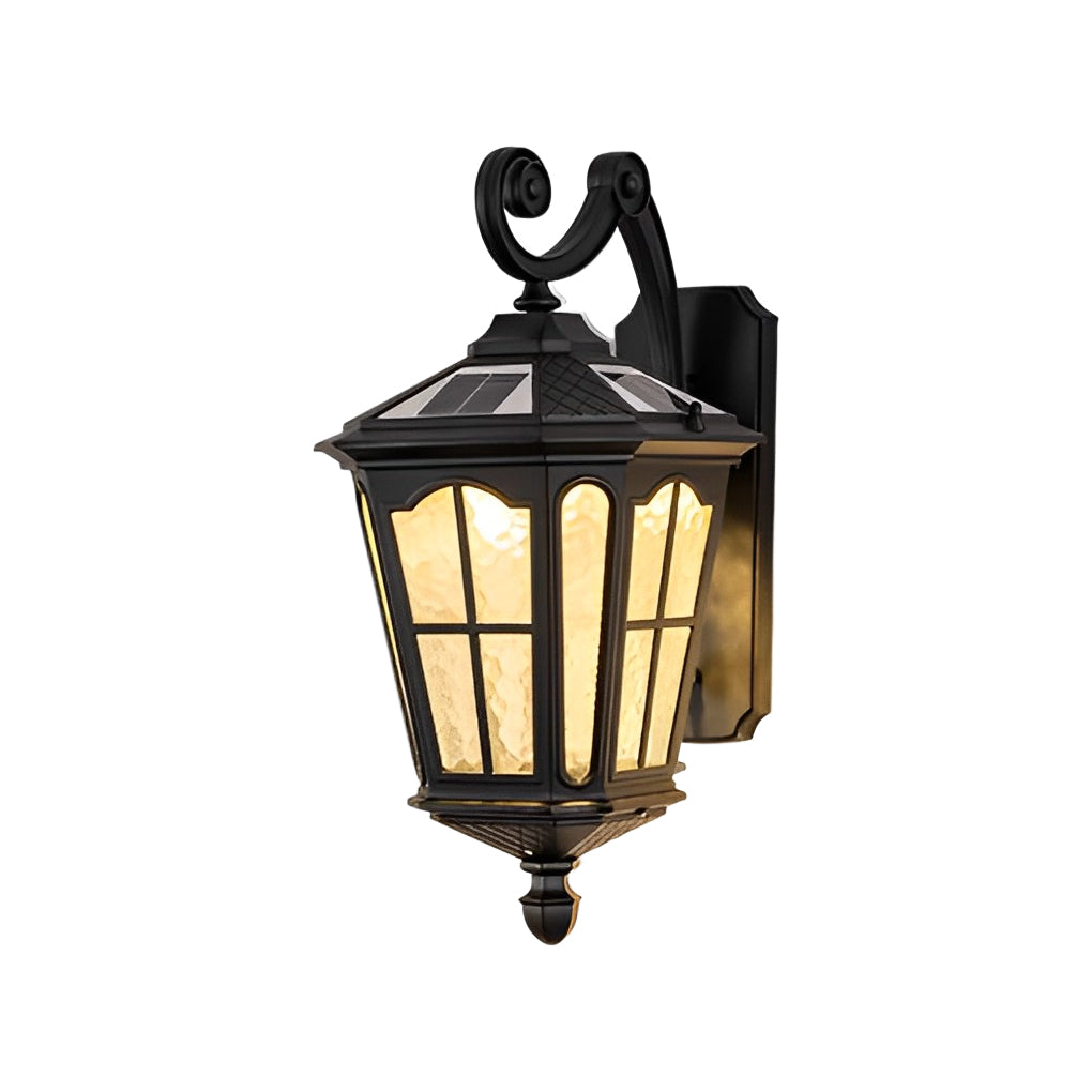 WHITBY SOLAR-POWERED ALUMINUM WALL SCONCE WITH WATER-RESISTANT LED LIGHTING