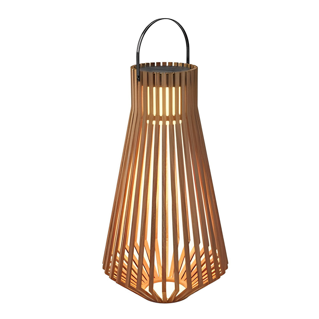 WINDSOR WOODEN SOLAR GARDEN ILLUMINATORS WITH ADJUSTABLE HEIGHT