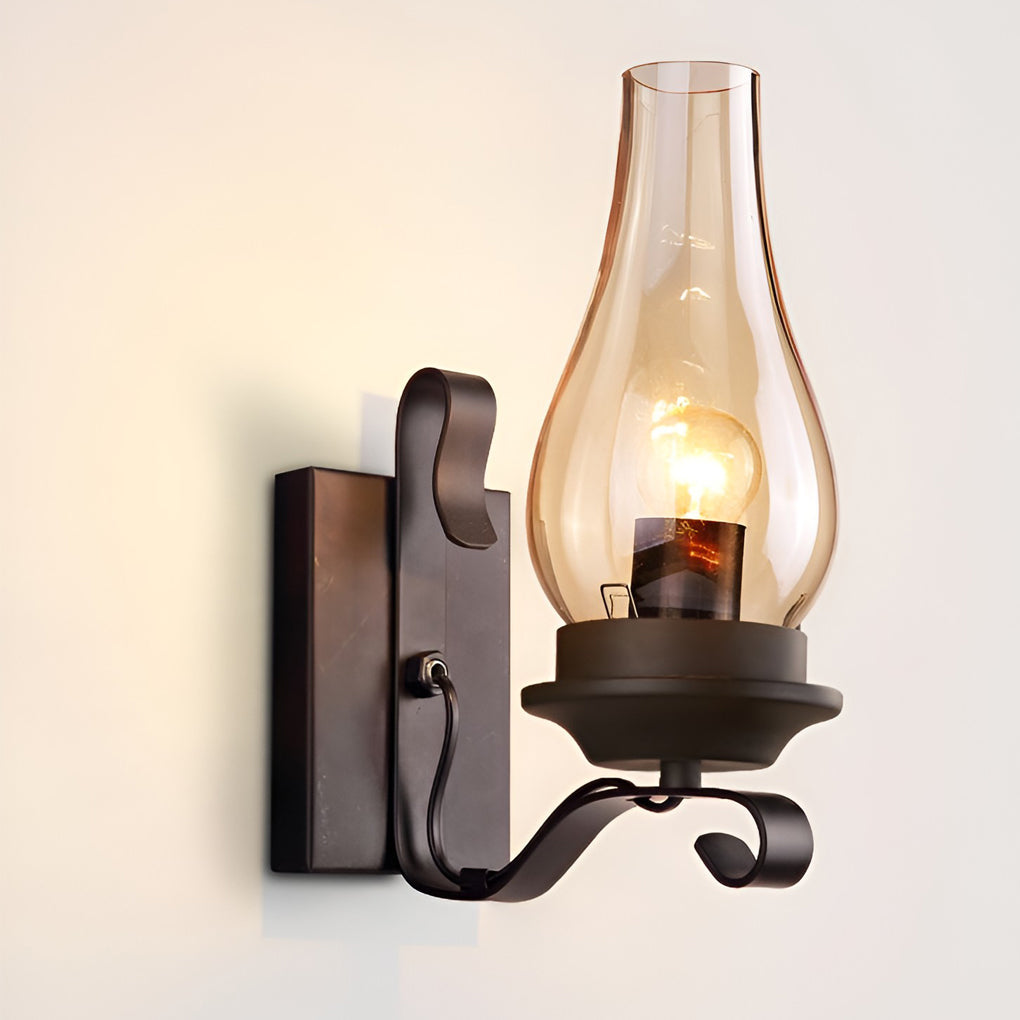 WHITBY GLASS BELL WALL SCONCE