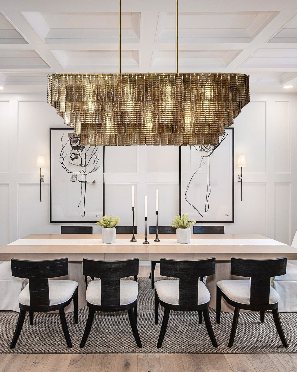 VERDANT MIST RECTANGULAR CRYSTAL LIGHTING