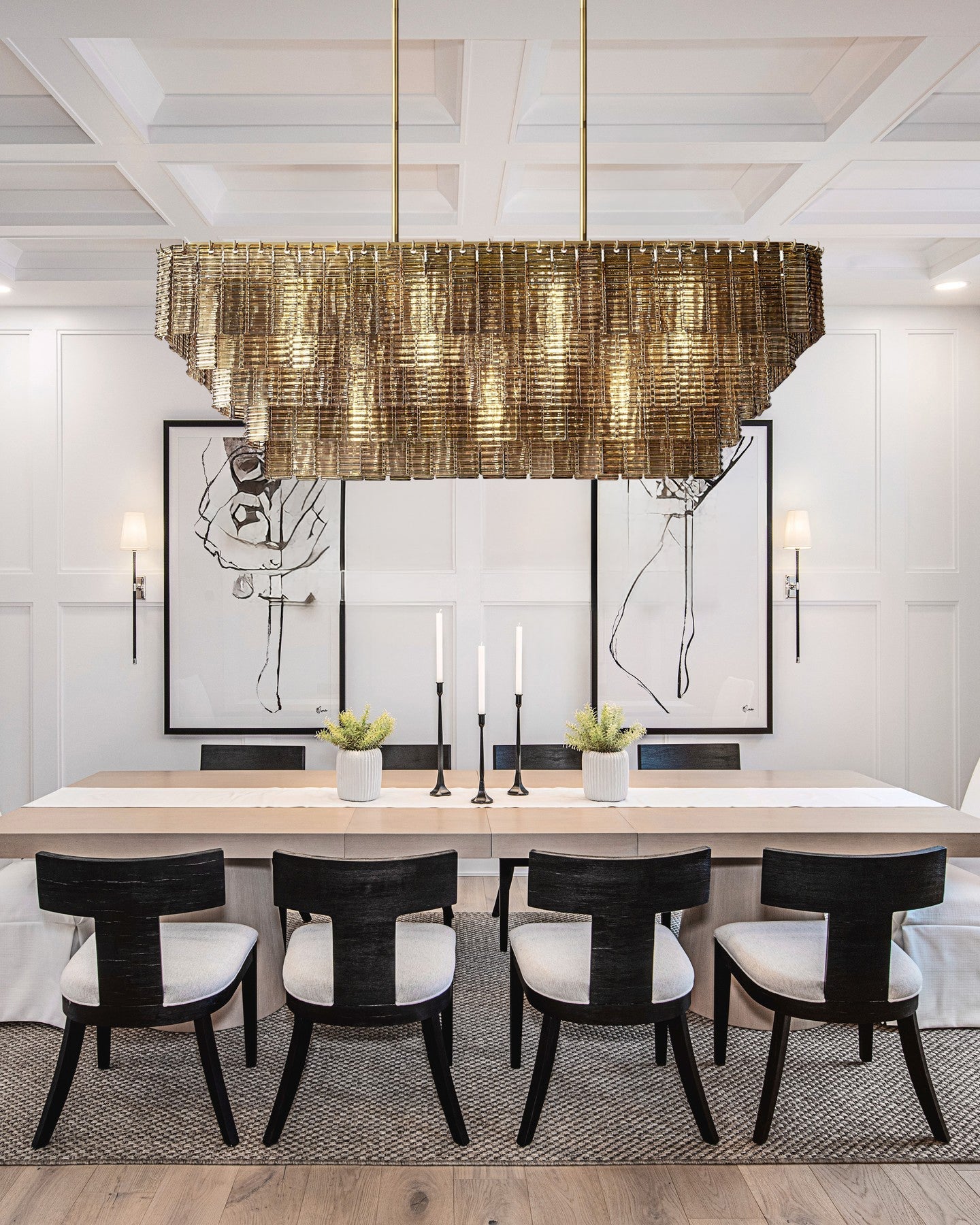 VERDANT MIST RECTANGULAR CRYSTAL LIGHTING