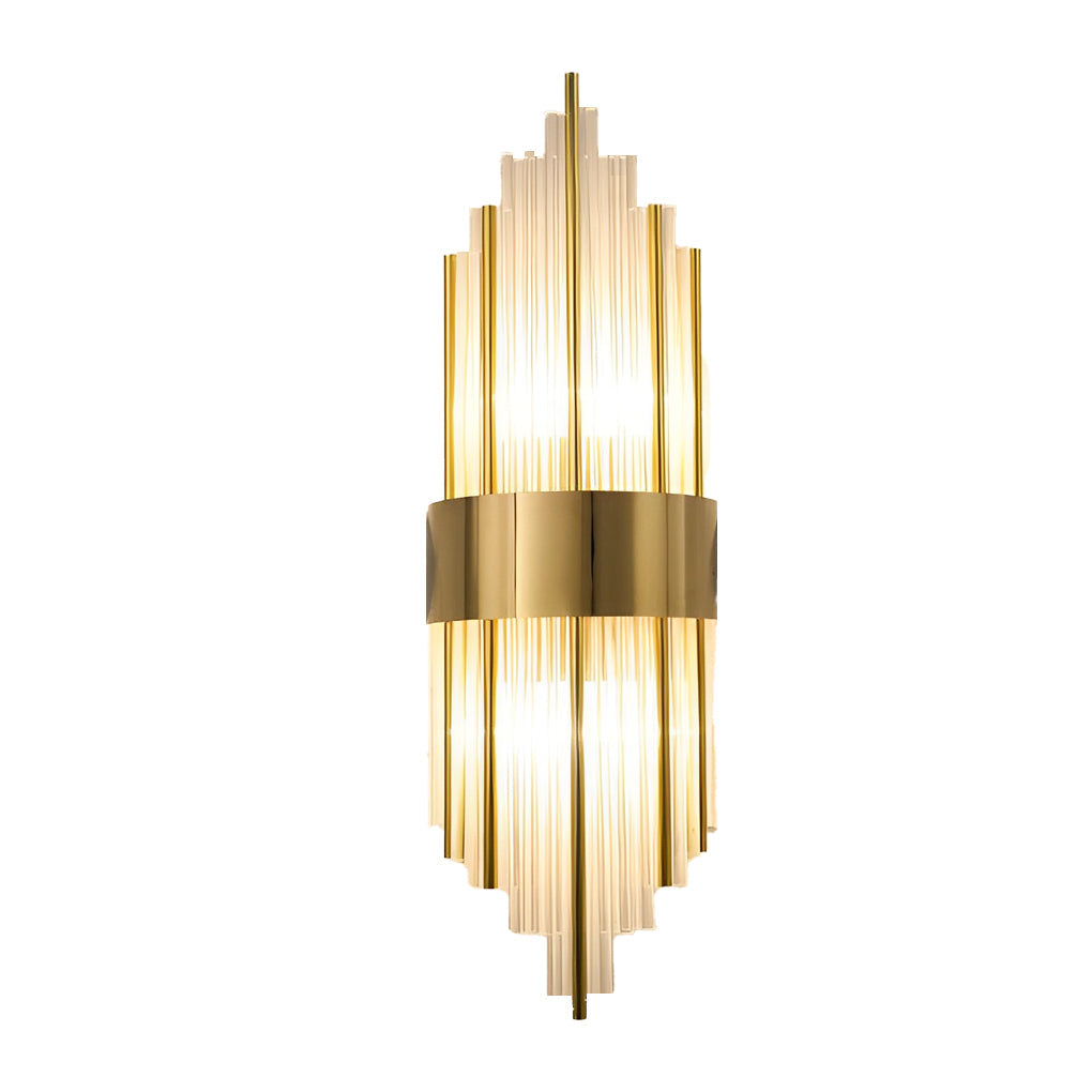 CHARLESTON CRYSTAL TRI-LEVEL DIMMABLE WALL SCONCE