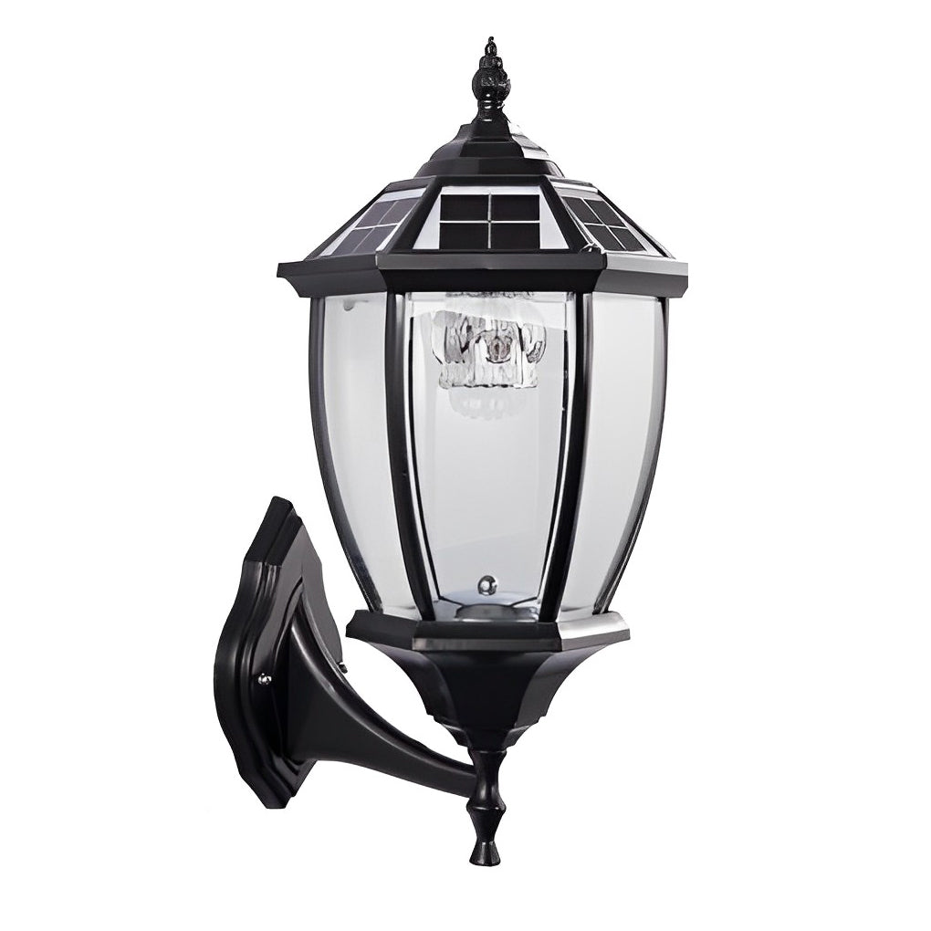 RAVENSCROFT NIGHTSHINE SOLAR FENCE POST LANTERNS WITH REMOTE CONTROL