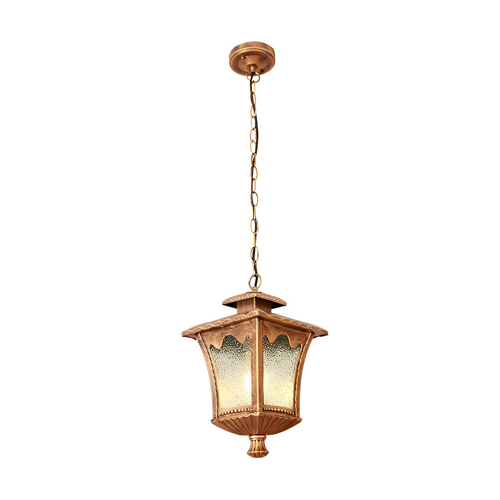 WINDSOR DROPLET GLASS OUTDOOR LANTERN CHANDELIER