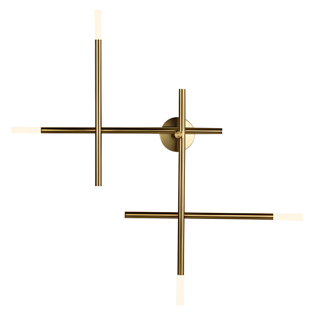 WINTHROPE MODERN LED WALL SCONCE WITH INTRICATE CROSS DESIGN