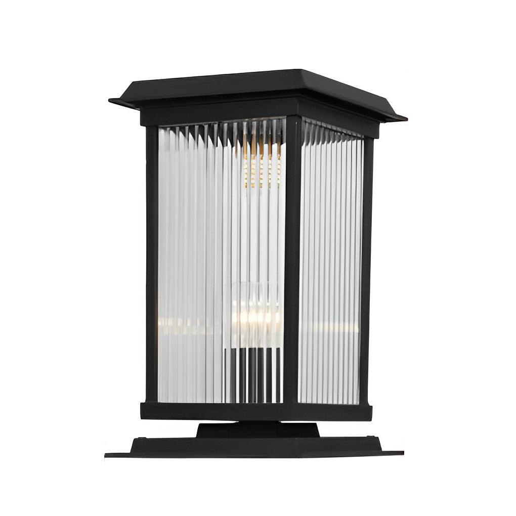 WINTERBOURNE SOLAR-POWERED OBSIDIAN FENCE LIGHTING