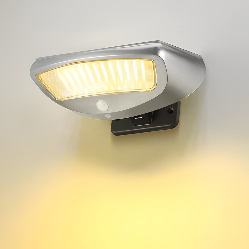 RAVENHALL SOLAR-POWERED MOTION DETECTOR WALL SCONCE WITH 45° TILT