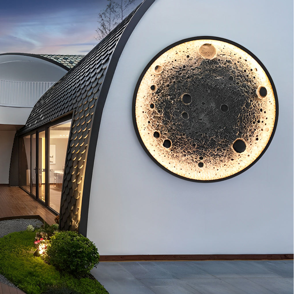 CHESHIRE MOONLIT CIRCLE OUTDOOR WALL LANTERN