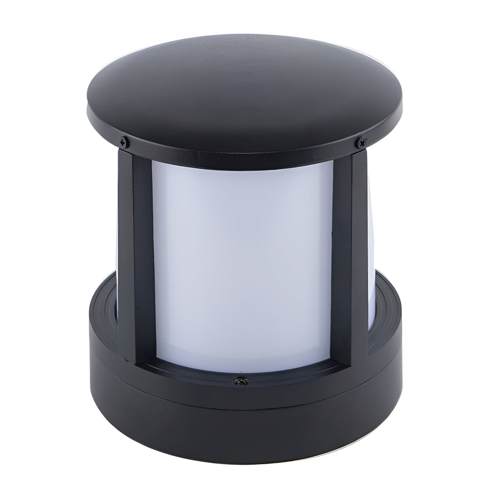WINTHROP CYLINDRICAL ALUMINUM OUTDOOR LED FENCE LIGHTS WITH WATERPROOF DESIGN