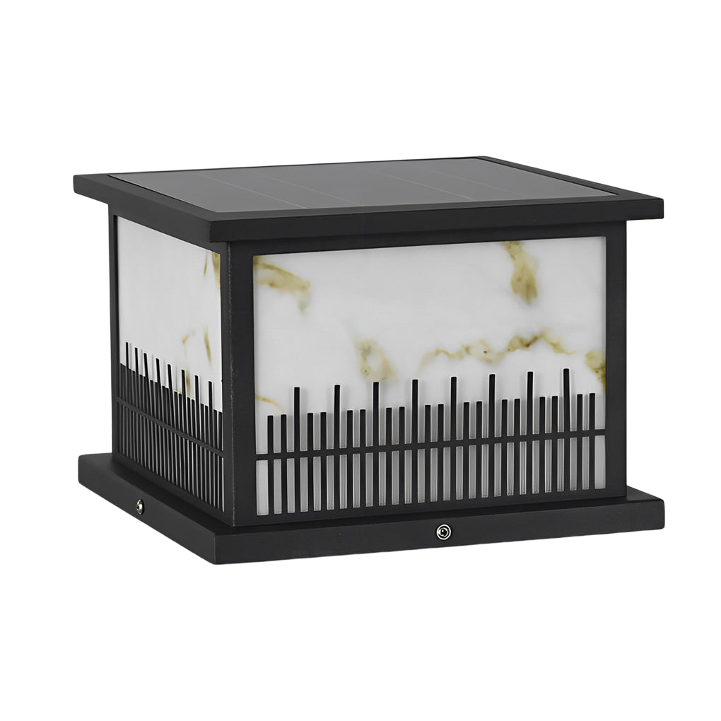 WINDSOR SQUARE SOLAR FENCE LANTERNS WITH TRIPLE DIMMING FEATURE