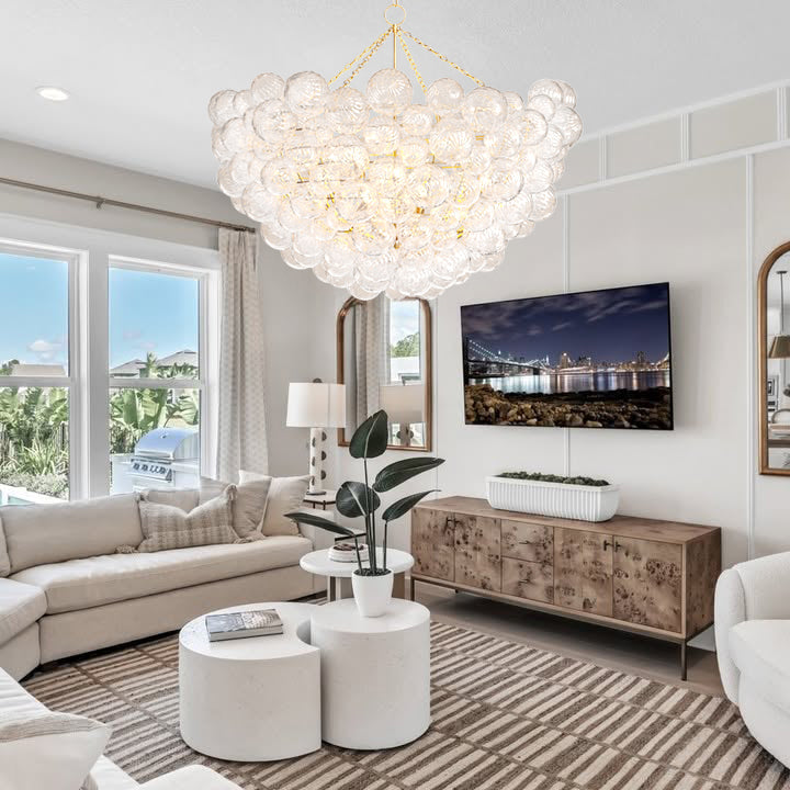 CELESTIAL ORB CRYSTAL LIGHTING FIXTURE