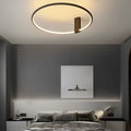 WINTHROP MODERN BLACK ROUND CEILING LAMP WITH TRIPLE DIMMING OPTIONS