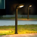 CHARLESTON NIGHTSCAPE SOLAR GARDEN ILLUMINATOR - Sleek Black Aluminum Design for Outdoor Ambiance
