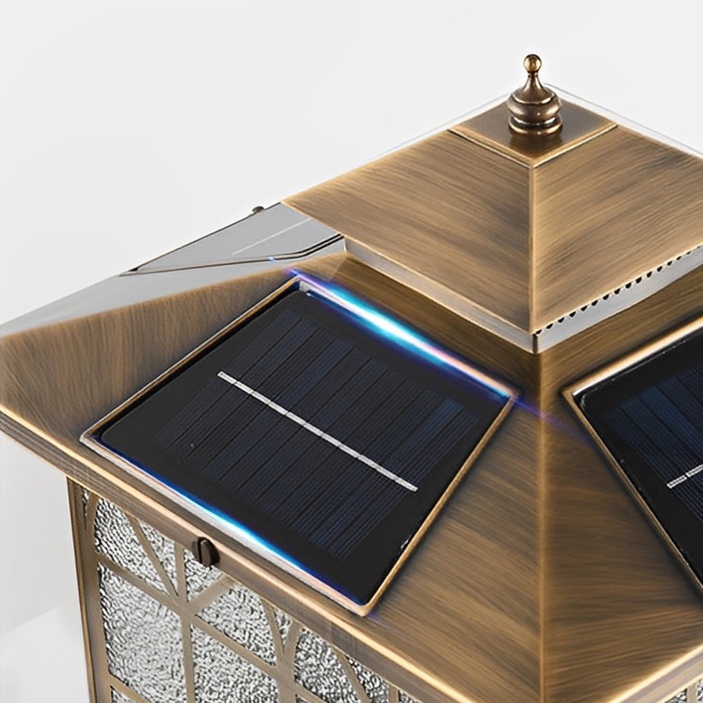WINCHESTER BRONZE SOLAR POST LANTERNS WITH TRIPLE DIMMING FUNCTION