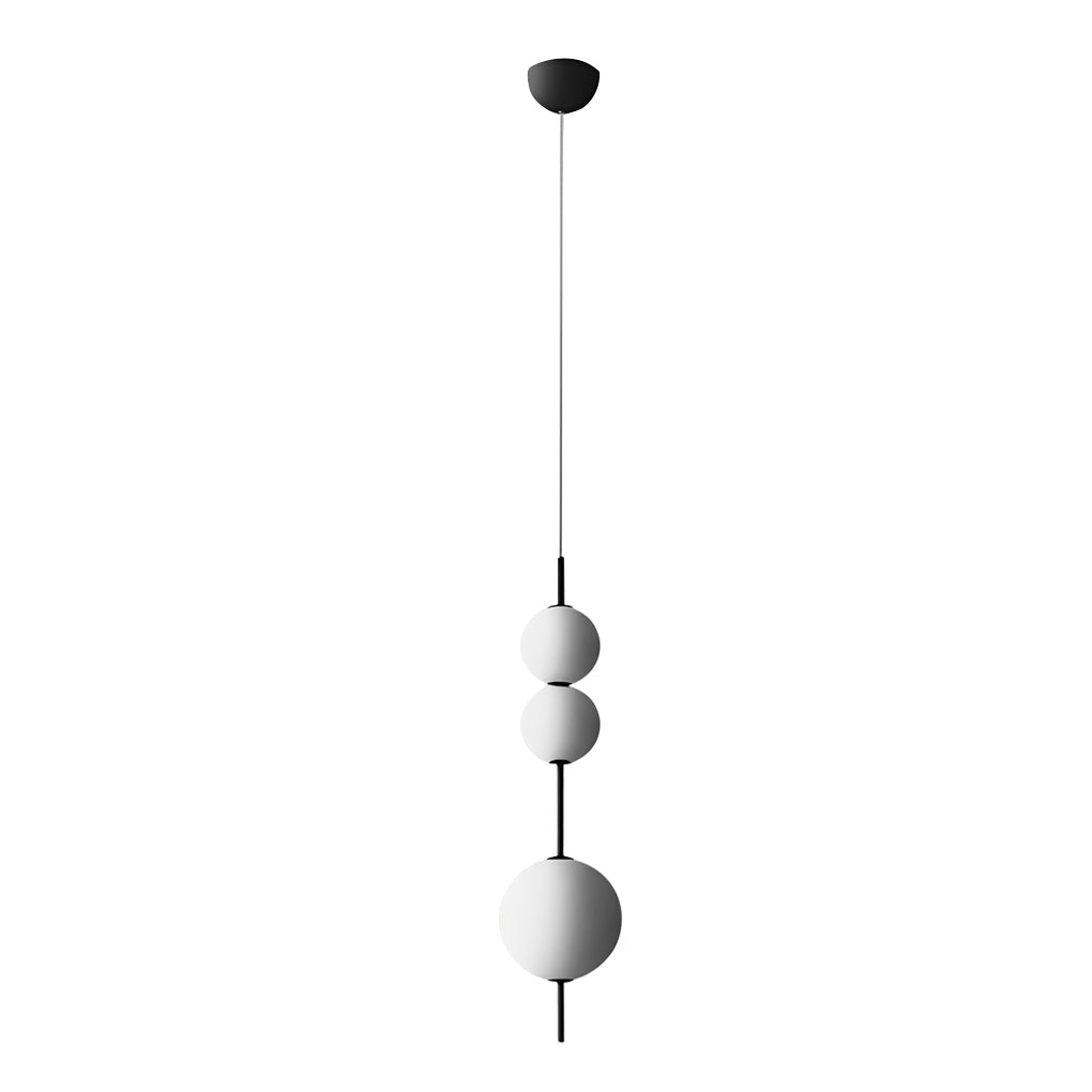 WINTHORPE BUBBLE GLASS PENDANT LIGHTING WITH IRON FRAME