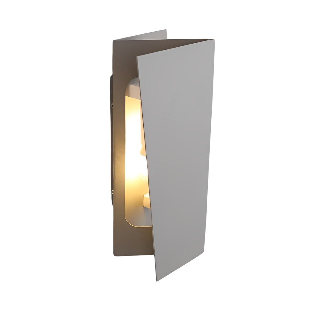 WINTHORPE MODERN RECTANGULAR IRON WALL LIGHT WITH DUAL LED ILLUMINATION