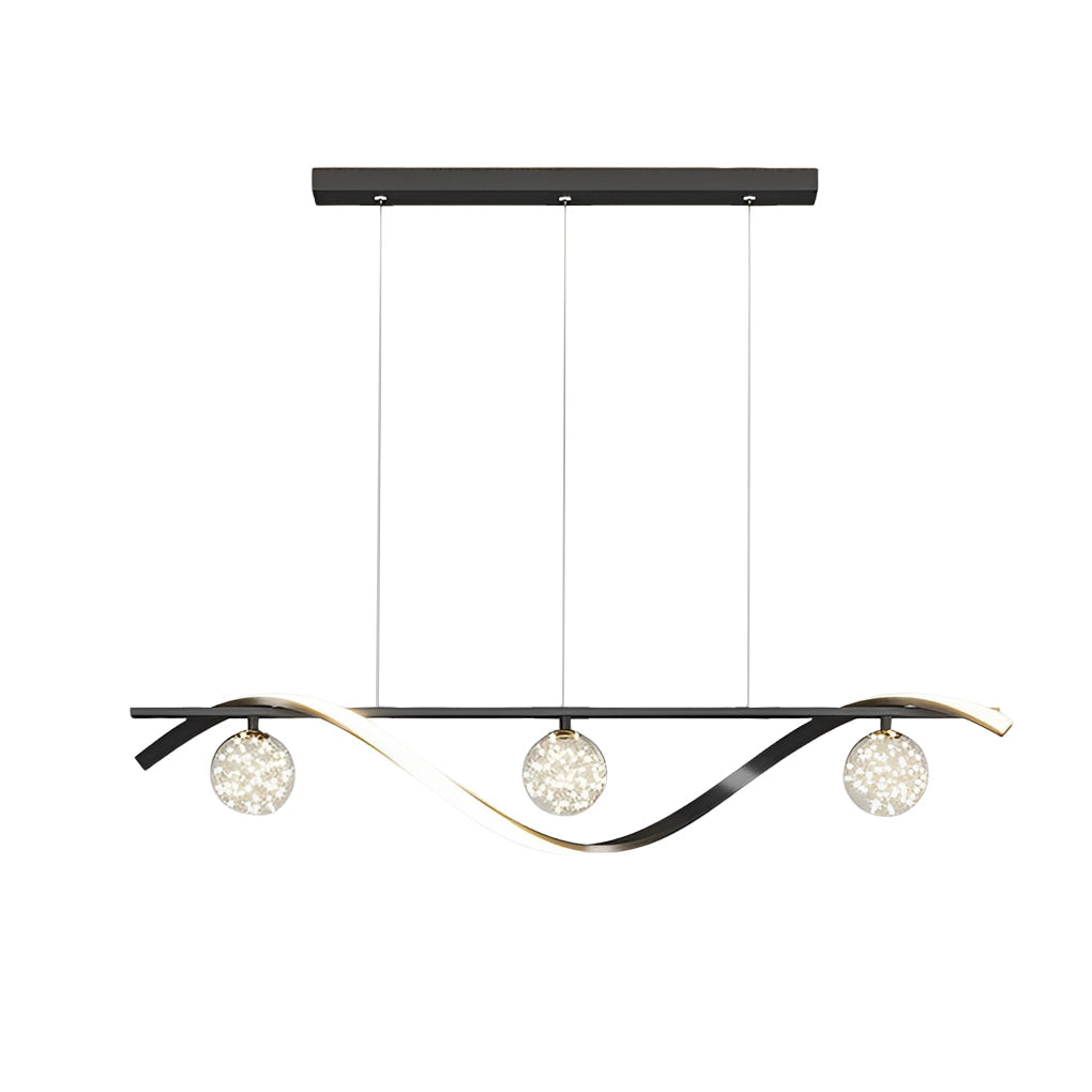 WINTHORPE GLASS ORB TRILIGHT HANGING LAMP