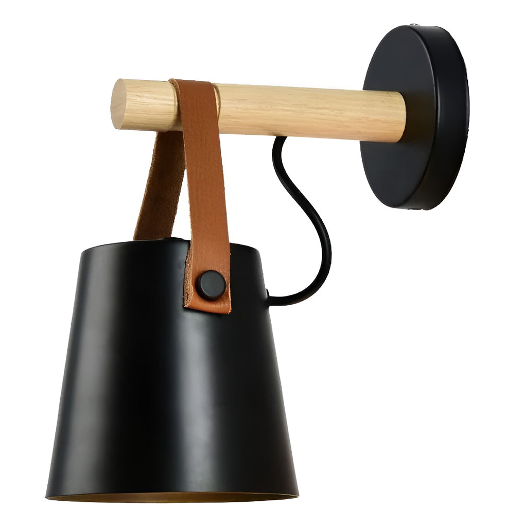 WINTHORPE WOOD AND METAL NORDIC WALL LANTERN