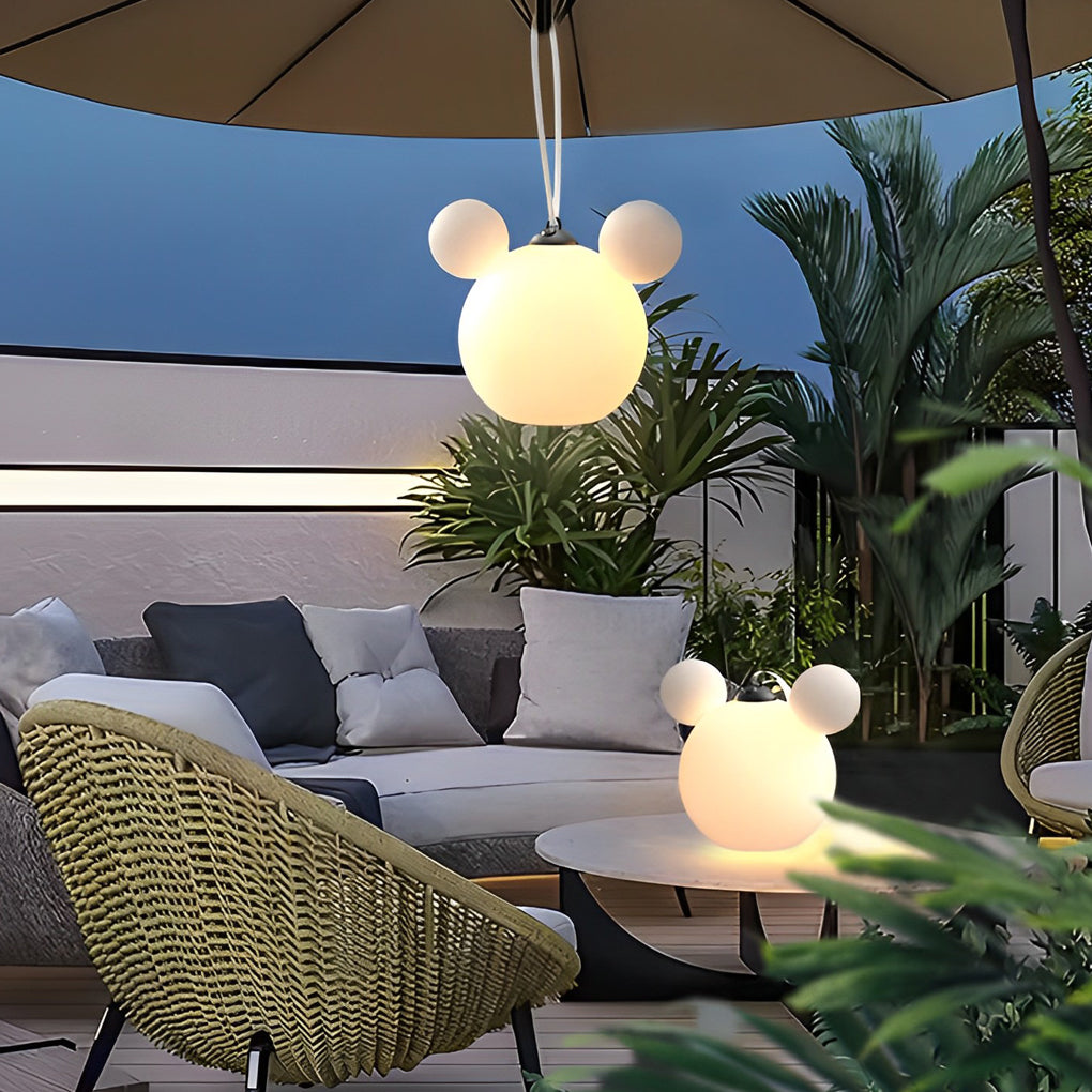 1. **WILLOUGHBY WHIMSICAL ANIMAL HANGING LANTERN** - A charming 3D animal-shaped light designed for outdoor use, featuring a waterproof construction and USB rechargeable functionality.

2. **HARTFORD PLAYFUL CREATURES LED SUSPENSION LIGHT** - Delightful a