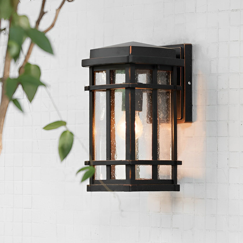 WINTERBOURNE AQUA BUBBLE WALL LANTERN
